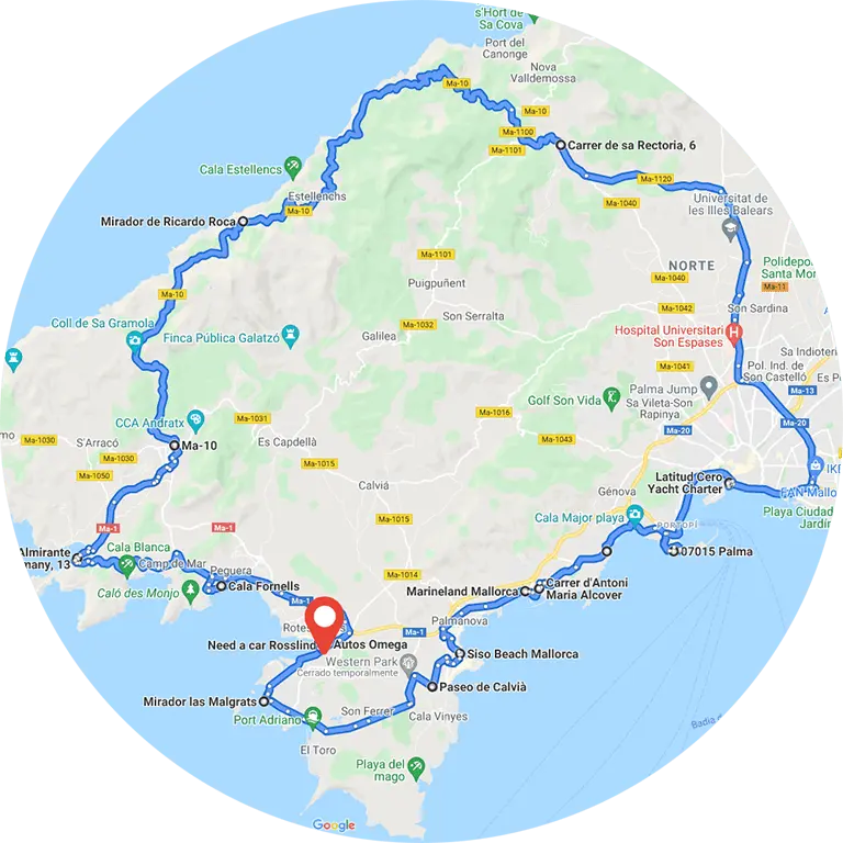 tour mallorca en coche | Route Mallorca